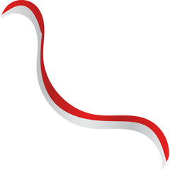 Indonesia Flag Ribbon