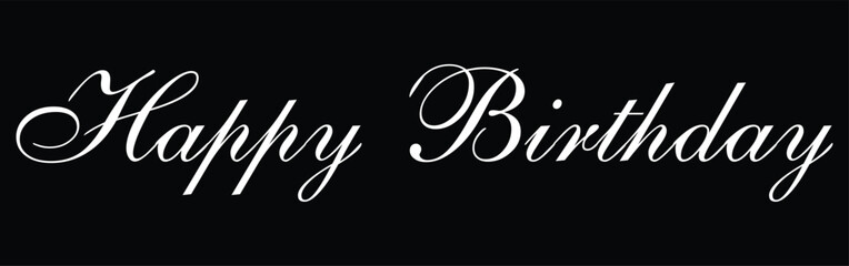Elegant Happy Birthday Design Free Vector Graphic