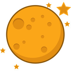 Space Moon Ilustration