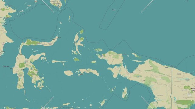 Pulau Batanta Island in the Halmahera Sea. Zoom