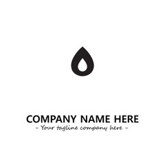 Water drop logo company design vector illustration