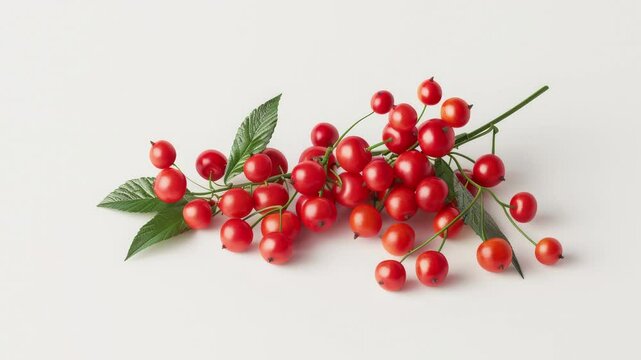 Bright 3D serviceberries with vibrant skins on a white background