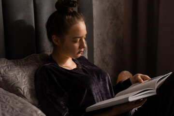 young girl draws a picture based on house numbers