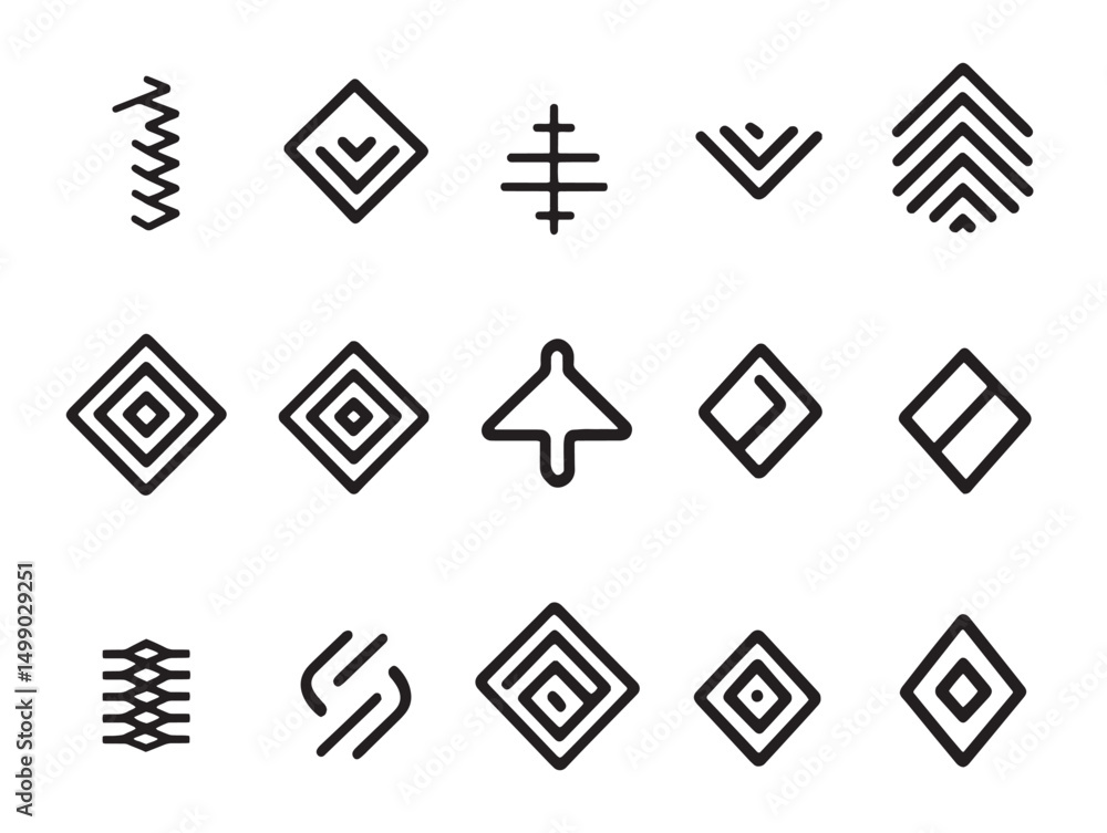 Poster elegant chevron down line art symbol for user interface