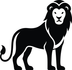 lion vector line art