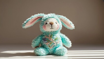 Fototapeta premium Blue toy bunny