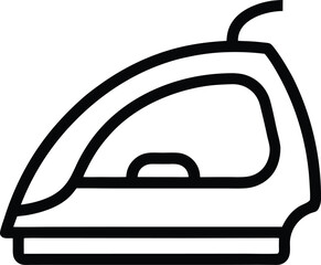 Electric iron line art 