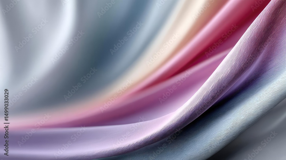 Aufkleber Soothing colors with positivity and focus through wellness concept. Close-up of smooth fabric with gentle color gradients and textures.