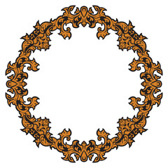 Premium Quality Geometric Ornamental Border Vector Outline