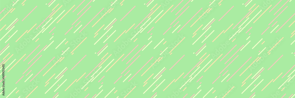 Poster subtle pastel green background with a dynamic pattern of pale yellow diagonal lines. ideal for websi