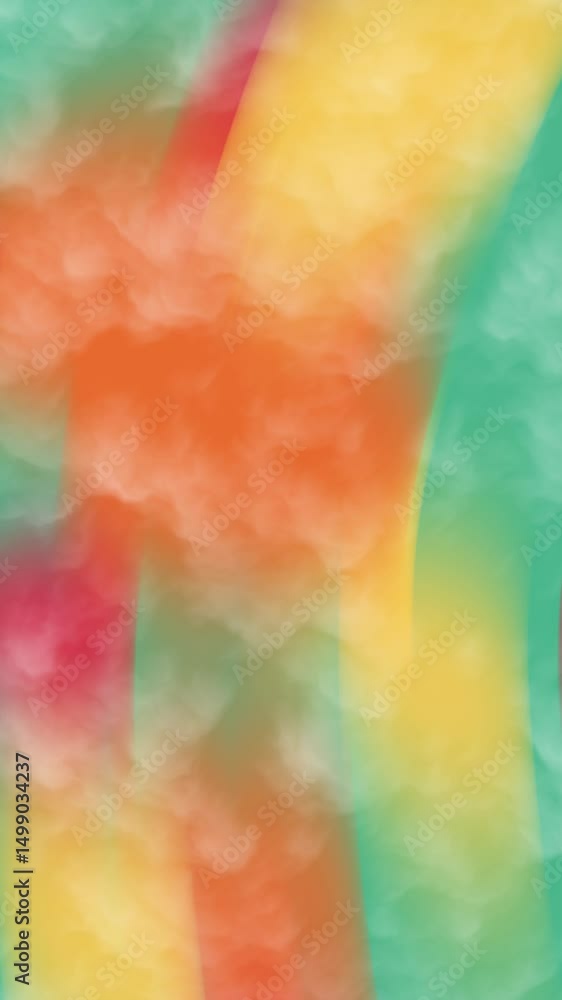Poster Vertical Colorful Abstract Gradient Background with Cloud-like Texture