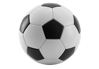 Obraz premium Soccer ball isolated on transparent background with classic pattern design