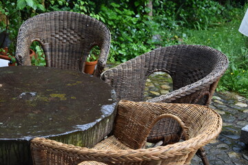 Korbstühle