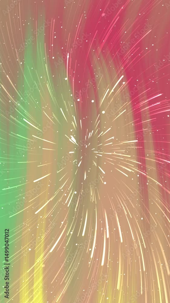 Poster vertical streaking lines and particles abstract motion background
