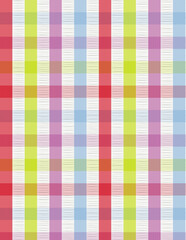 Pink pastel seamless checkered plaid fabric pattern with stripes, a perfect textile design for wallpaper or tablecloth