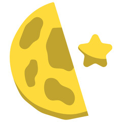 Space Moon Illustration