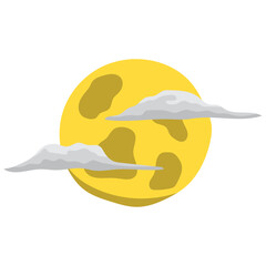 Space Moon Illustration