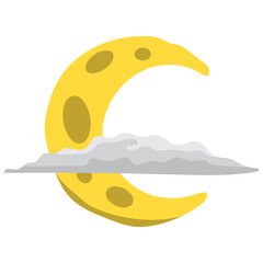 Space Moon Illustration