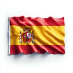 Bright and Vibrant Spanish Flag Symbol of National Identity and Heritage of Spain in Europe