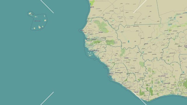 Ilha de Bolama Island in the North Atlantic Ocean. Zoom