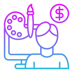 Digital nomad Icon