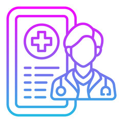 Fototapeta premium Telemedicine Icon