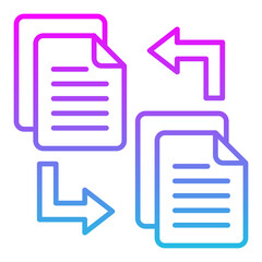 Obraz premium File transfer Icon