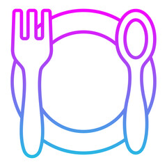 Fototapeta premium Dinner Icon