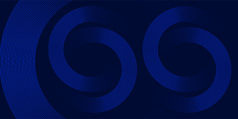 abstract dark background with glowing lines circles. vector illustration