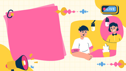 Dynamic Podcast Presentation Visual