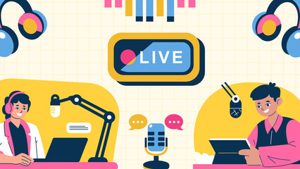 Creative Podcast Launch Graphic