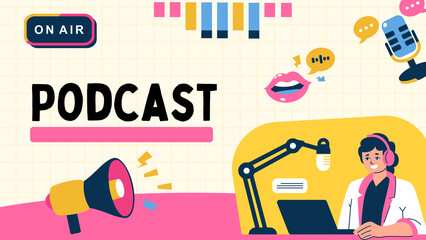 Engaging Podcast Topic Slide