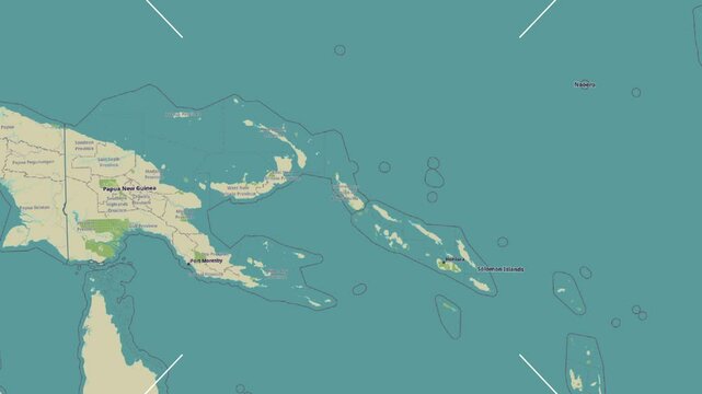 Bougainville Island in the Solomon Sea. Zoom