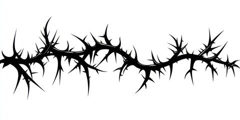 Thorny vines vector design sharp.