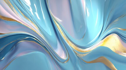 yellow and gold thick oil color flow swirl marble pattern abstract art background
