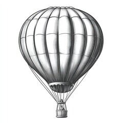Vintage hot air balloon illustration
