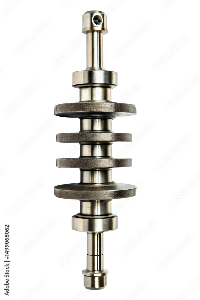 Aufkleber crankshaft component showcasing precision engineering isolated with transparent background