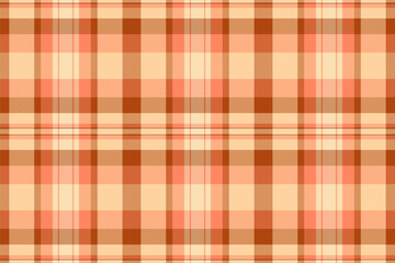 Warm, inviting peach and brown plaid pattern.  Perfect for autumnal designs, textile projects, or website backgrounds.
