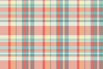 Basic fabric texture check, yuletide textile vector tartan. Decorating background plaid seamless pattern in red and white colors.