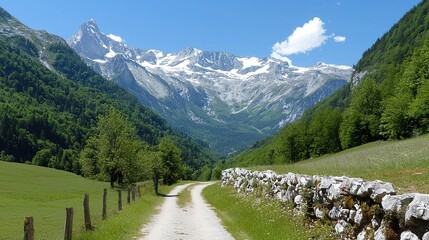mountain landscape in the alps