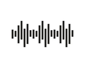 sound wave ilustration logo vector icon template