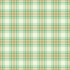Spanish tartan check vector, periodic seamless background texture. Mexican plaid fabric textile pattern in light and beige colors.