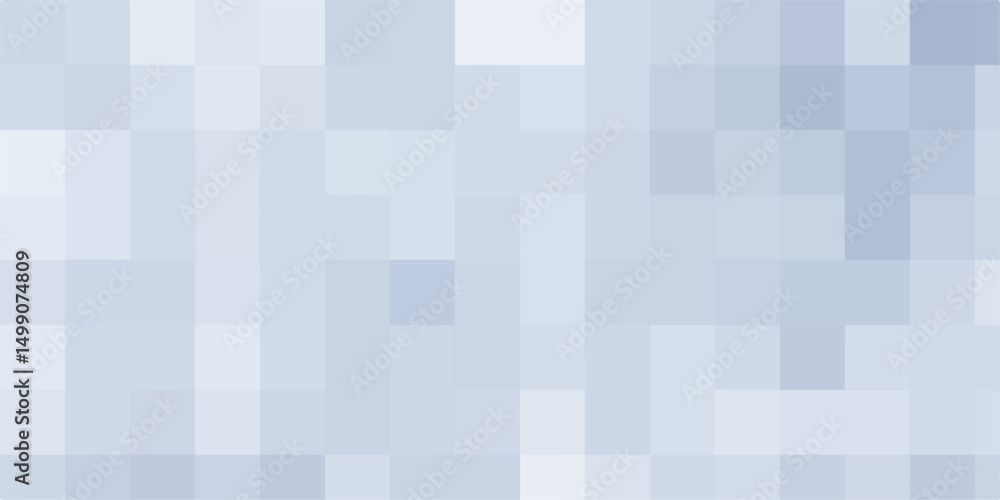 Poster abstract luxury light blue background of cubes or boxes, random scaled white cube boxes block patter