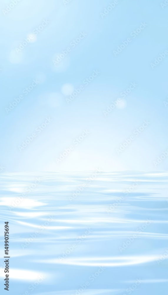 Poster soft aquamarine fluid background an abstract design with delicate waves and dynamic flow