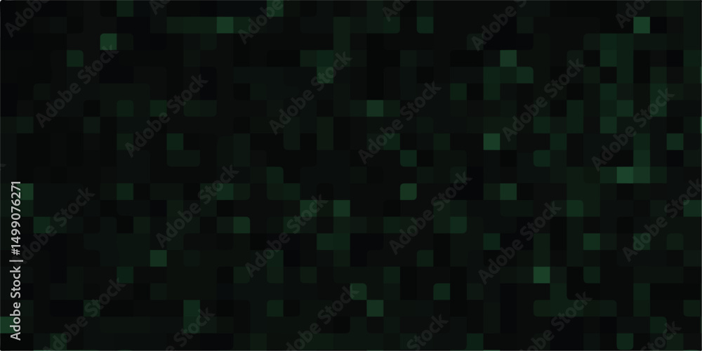 Poster abstract luxury blue background of cubes or boxes, random scaled black cube boxes block pattern. min