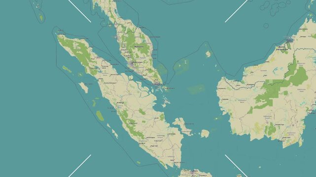 Pulau Bulan Island in the South China Sea. Zoom