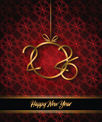 2026 Happy New Year background for your seasonal invitations, festive posters, greetings cards.
