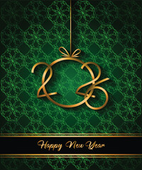 2026 Happy New Year background for your seasonal invitations, festive posters, greetings cards.