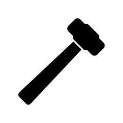 Sledgehammer icon on white background, Vector illustration design.