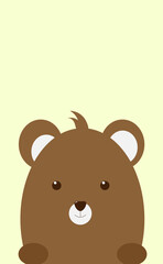 brown teddy bear on a light background,